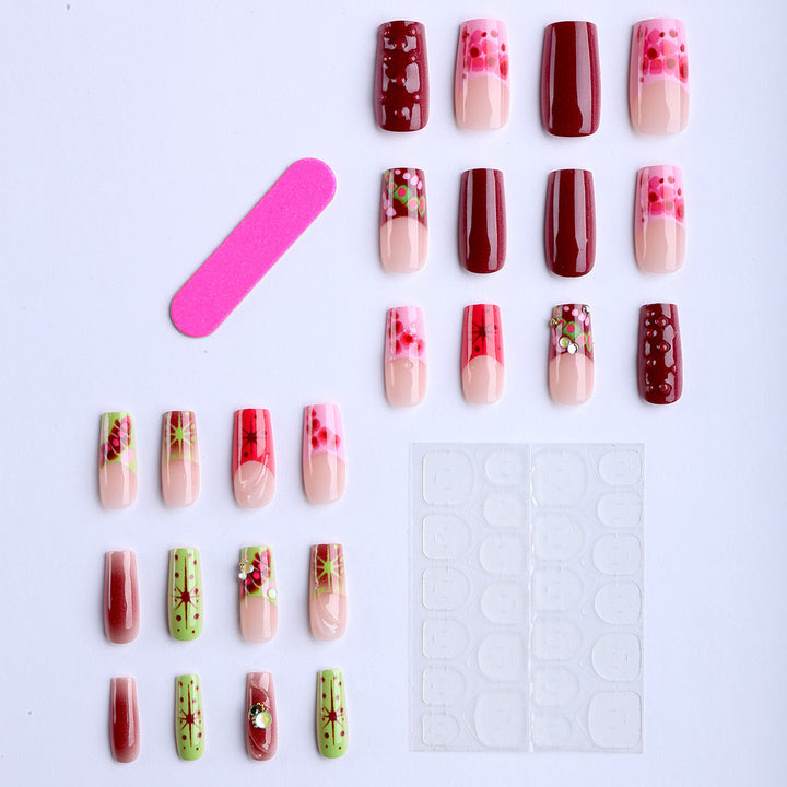Artistic Decorative Press-On Nail Tips Kalsten
