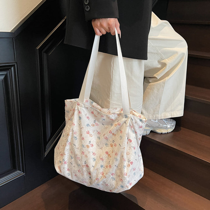 Floral Lace Spacious Tote Bag