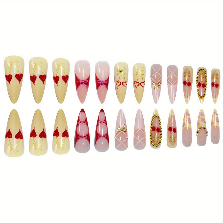 Colorful Artistic Press-On Nail Art Kalsten
