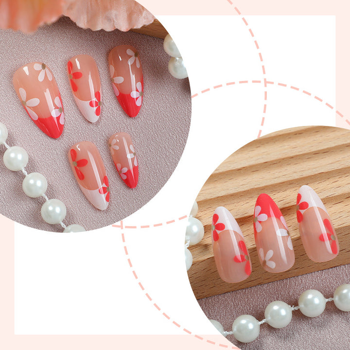 Floral Patterned Press-On Nail Set Kalsten