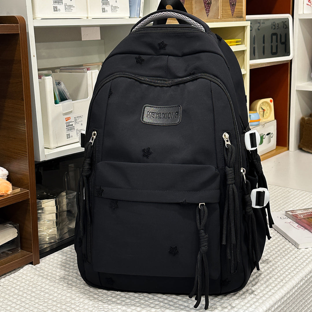Decorative Star-Embellished Backpack Kalsten