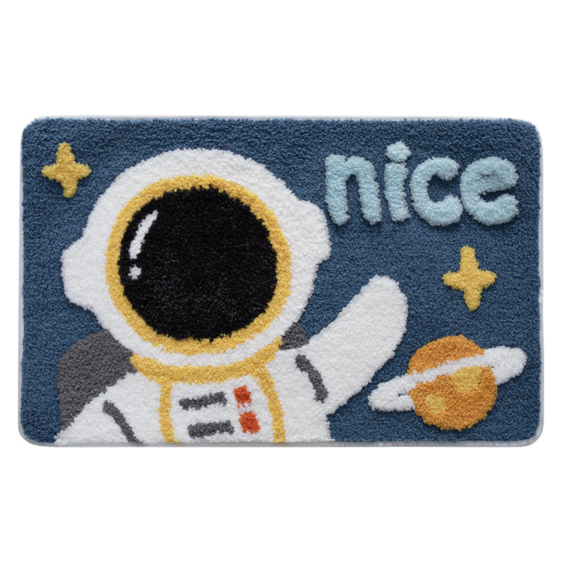 Astronaut-Themed Comfort Rug