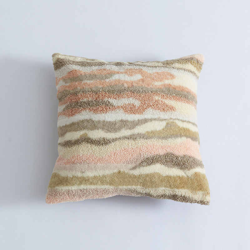 Textured Patterned Throw Pillow