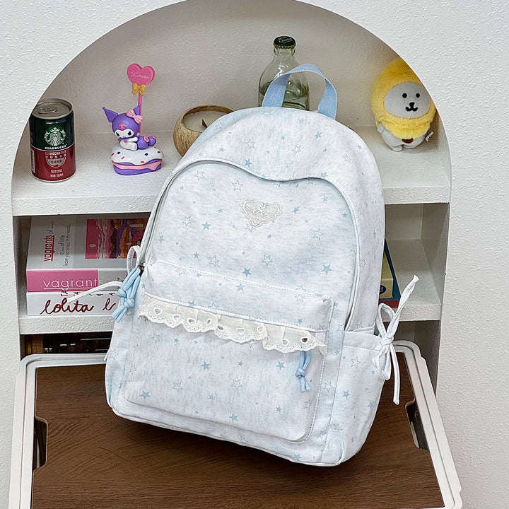 Cute Decorative Star-Embellished Backpack Kalsten