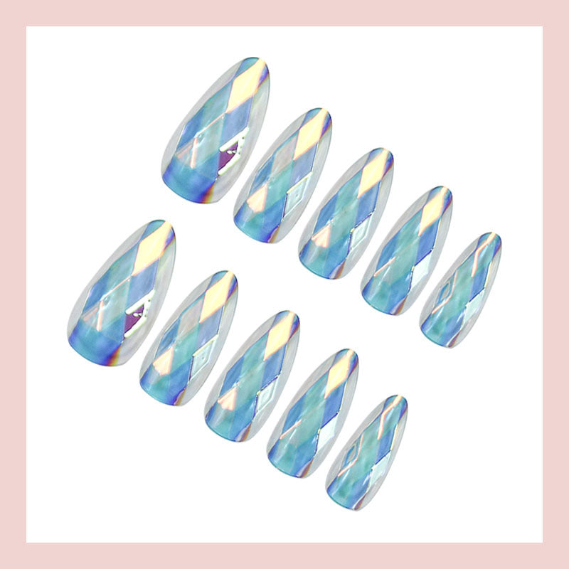 Artificial nails with luxurious faceted design Kalsten