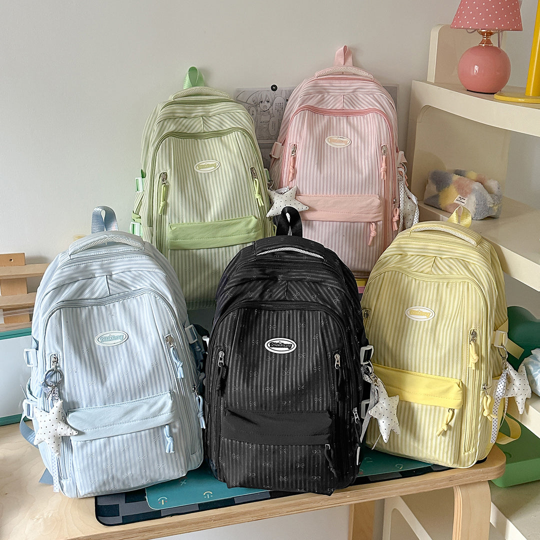 Stylish Striped Backpack Kalsten