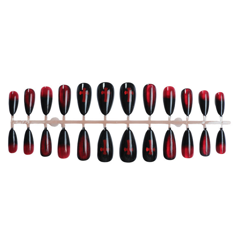 Edgy Gothic Press-On Nail Art Set Kalsten