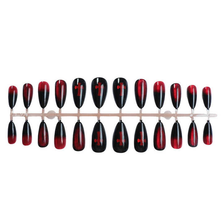 Edgy Gothic Press-On Nail Art Set Kalsten