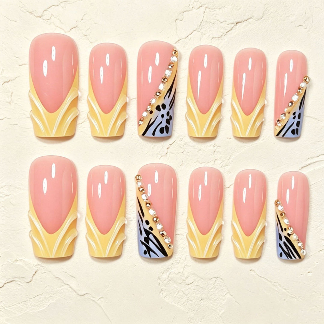 Glamorous Stiletto Press-On Nail Art Set Kalsten