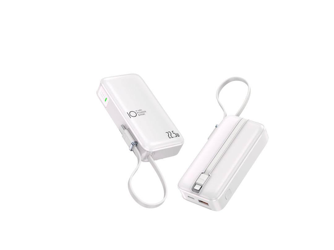 Portable power bank with fast USB-C charging function and integrated LED display Kalsten