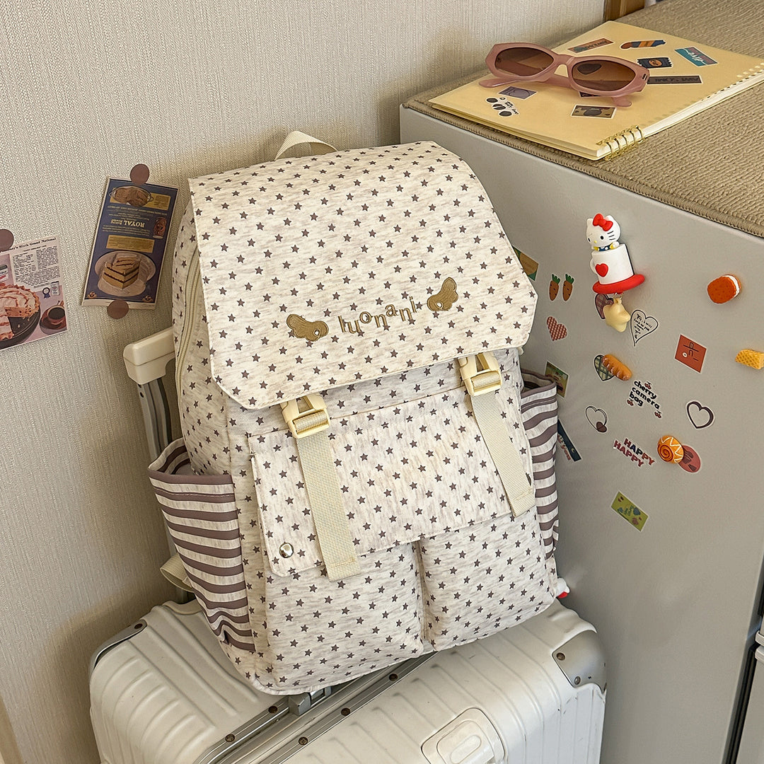 Charming Star-Embellished Casual Backpack Kalsten