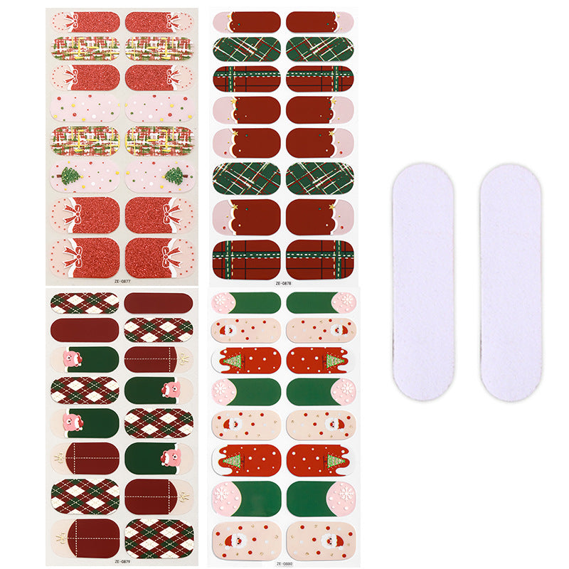 Holiday-Themed Nail Art Stickers