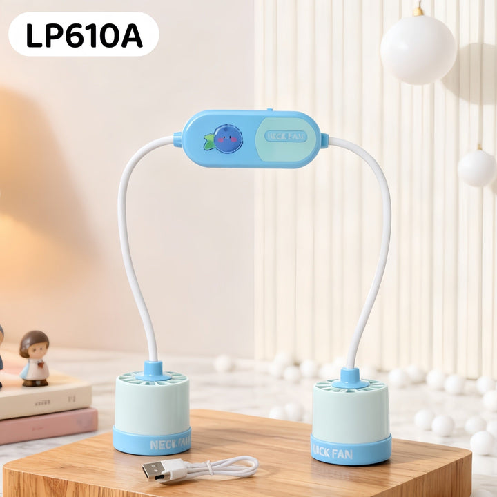 Ladies Portable Neck Fan with Ergonomic Design and Cooling Function Kalsten
