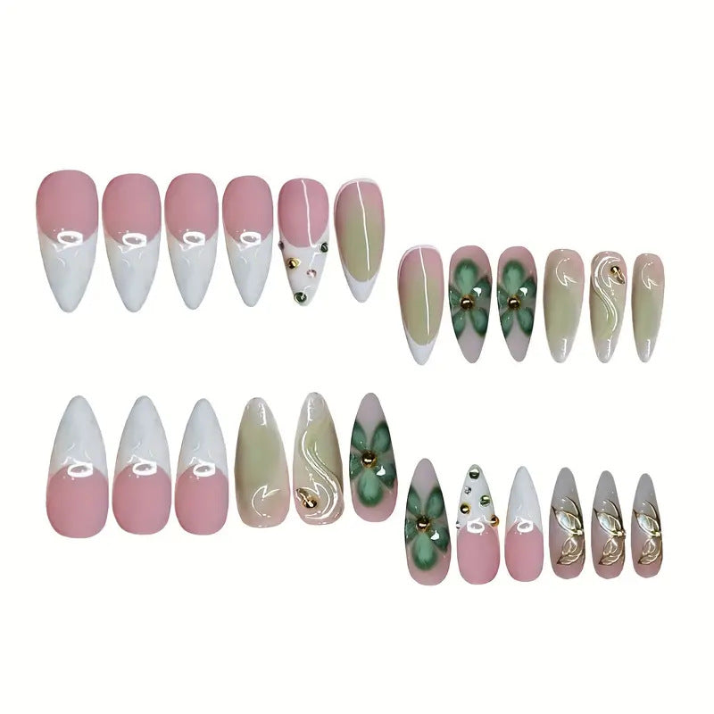 Premium 3D Decorative Press-On Nail Extensions Kalsten
