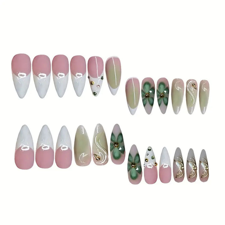Premium 3D Decorative Press-On Nail Extensions Kalsten