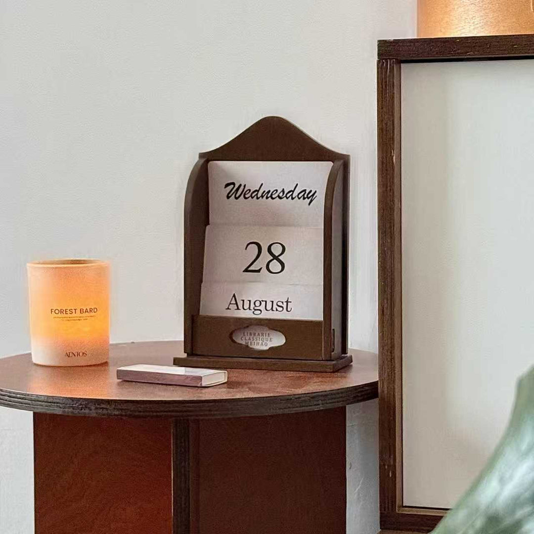 Vintage Desk Calendar Stand