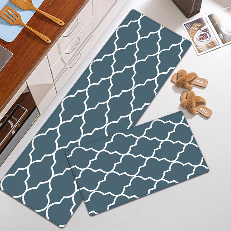 Elegant Textured Kitchen Mat Set Kalsten