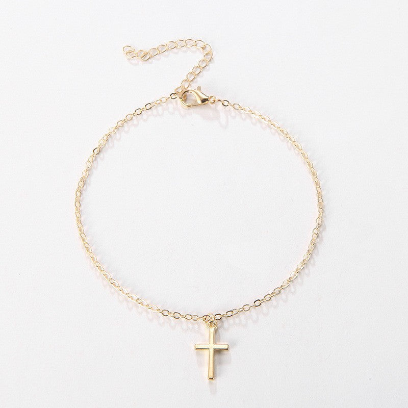 Delicate Cross Charm Bracelet Kalsten