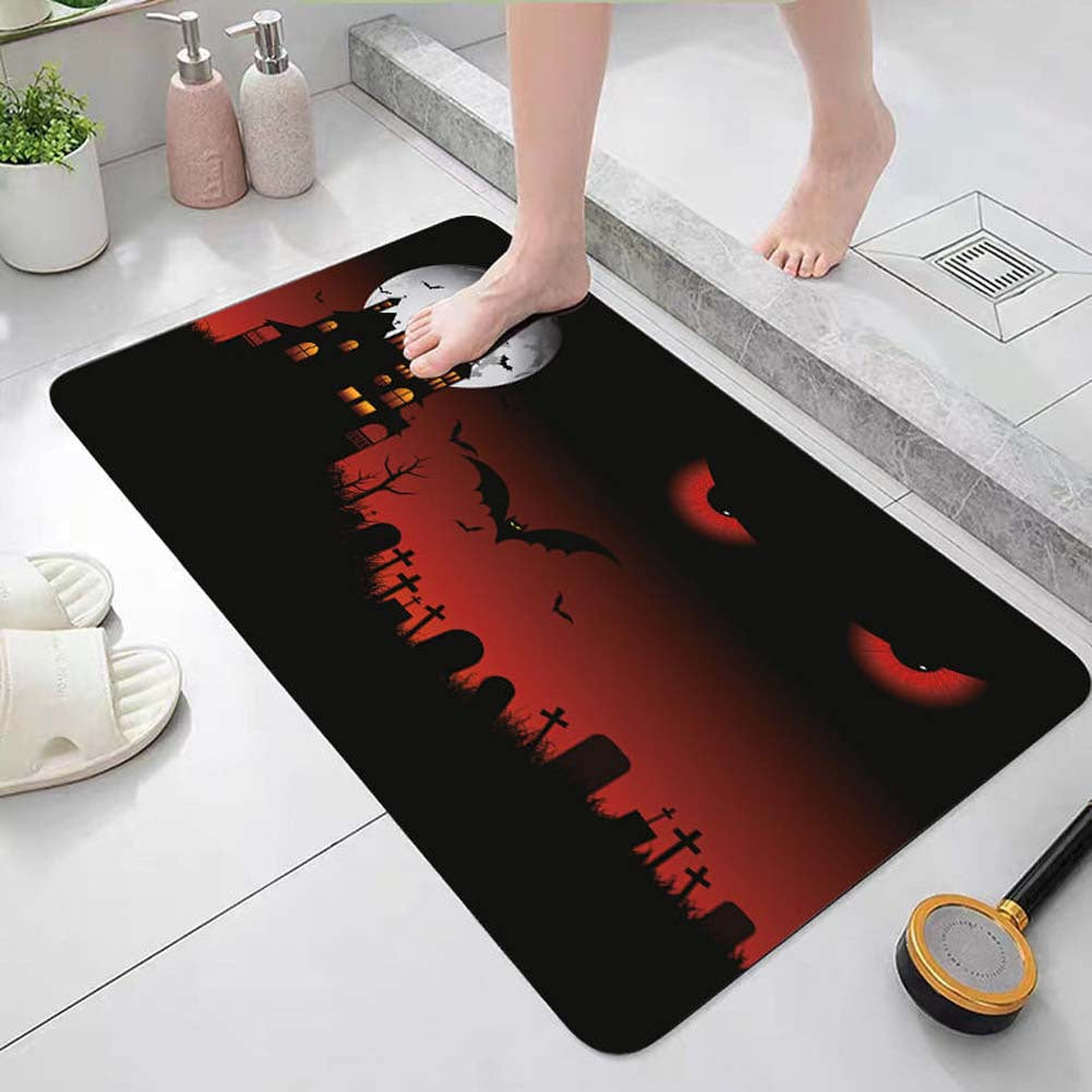 Halloween Theme Decorative Bath Mat