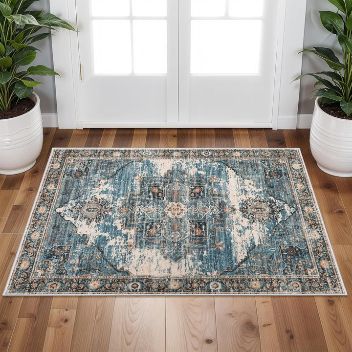 Vintage-inspired Bohemian rug