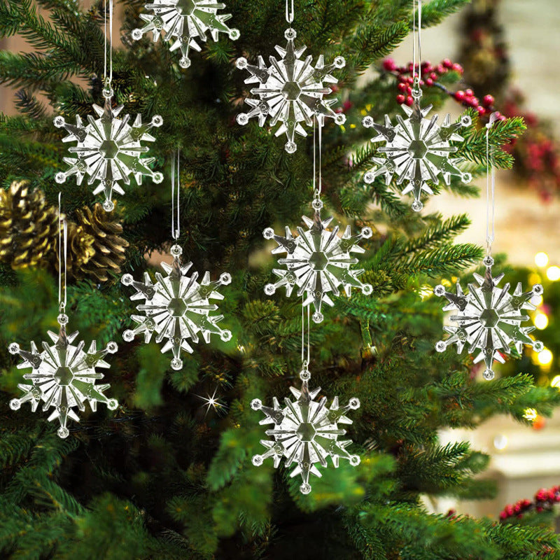 Elegant Glittering Snowflake Hanging Decoration Kalsten