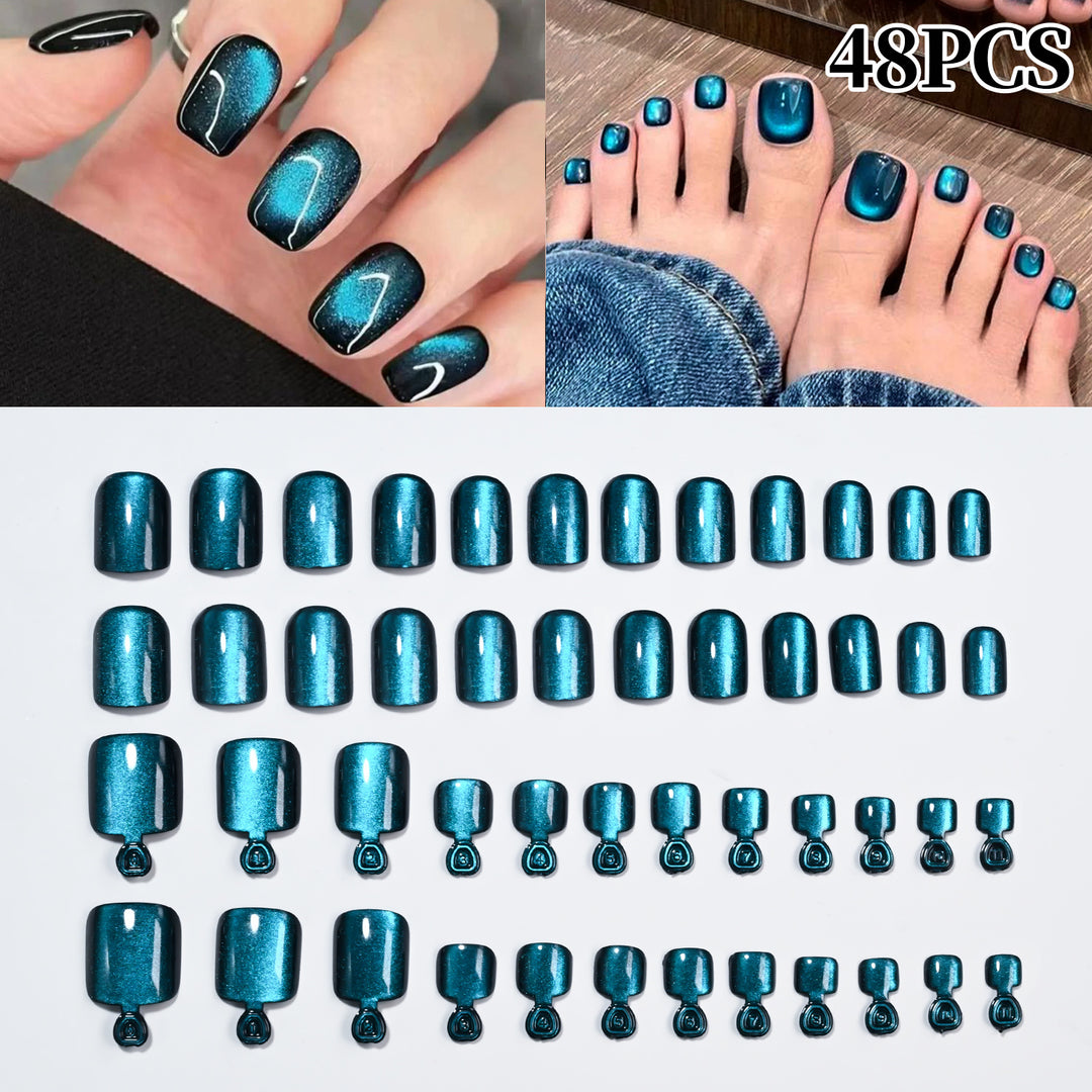 Premium Glossy Press-On Nail Tips Set Kalsten