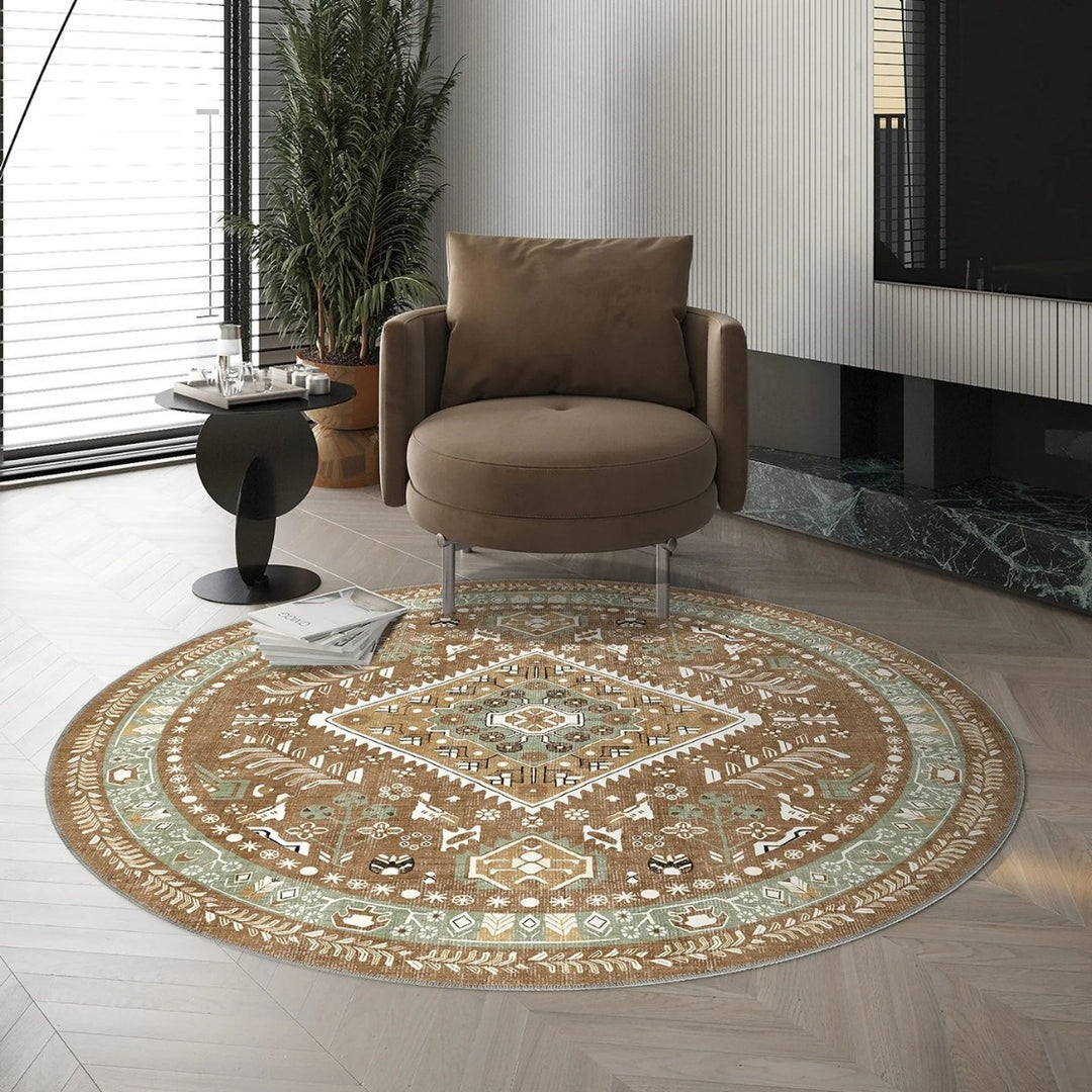 Vintage-Inspired Geometric Area Rug