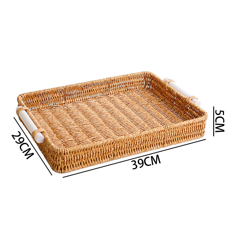Handcrafted Woven Serving Tray Kalsten