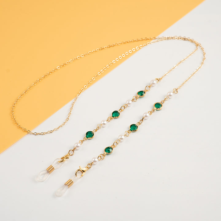 Pearl and Crystal Eyewear Chain Kalsten