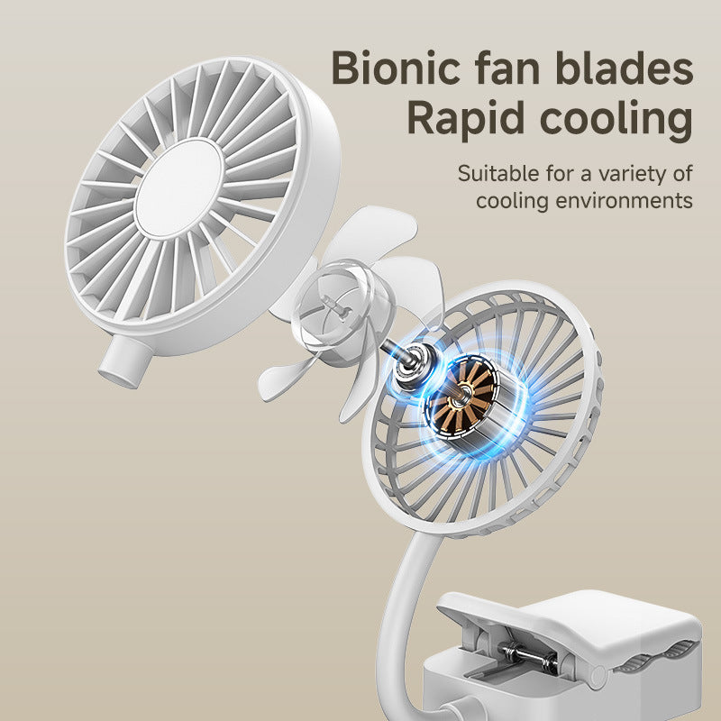 Unisex Portable Battery Fan with Flexible Tilt Angle Kalsten