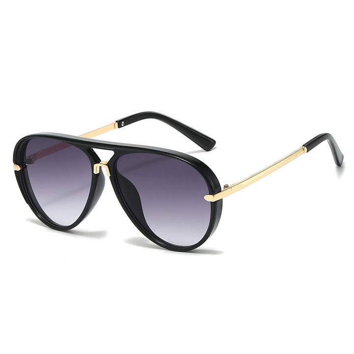 Elegant Aviator Sunglasses with Gold Accents Kalsten