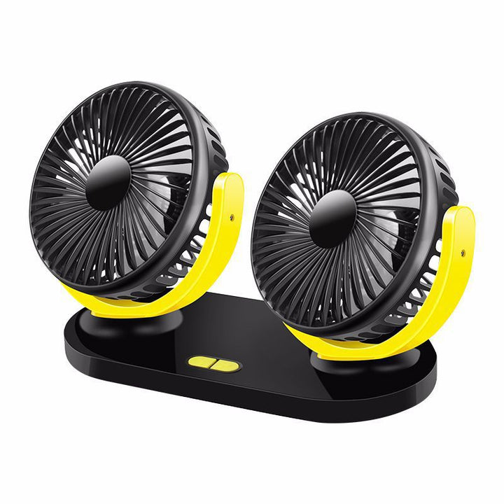 Double fan with swivel head and energy-saving features Kalsten