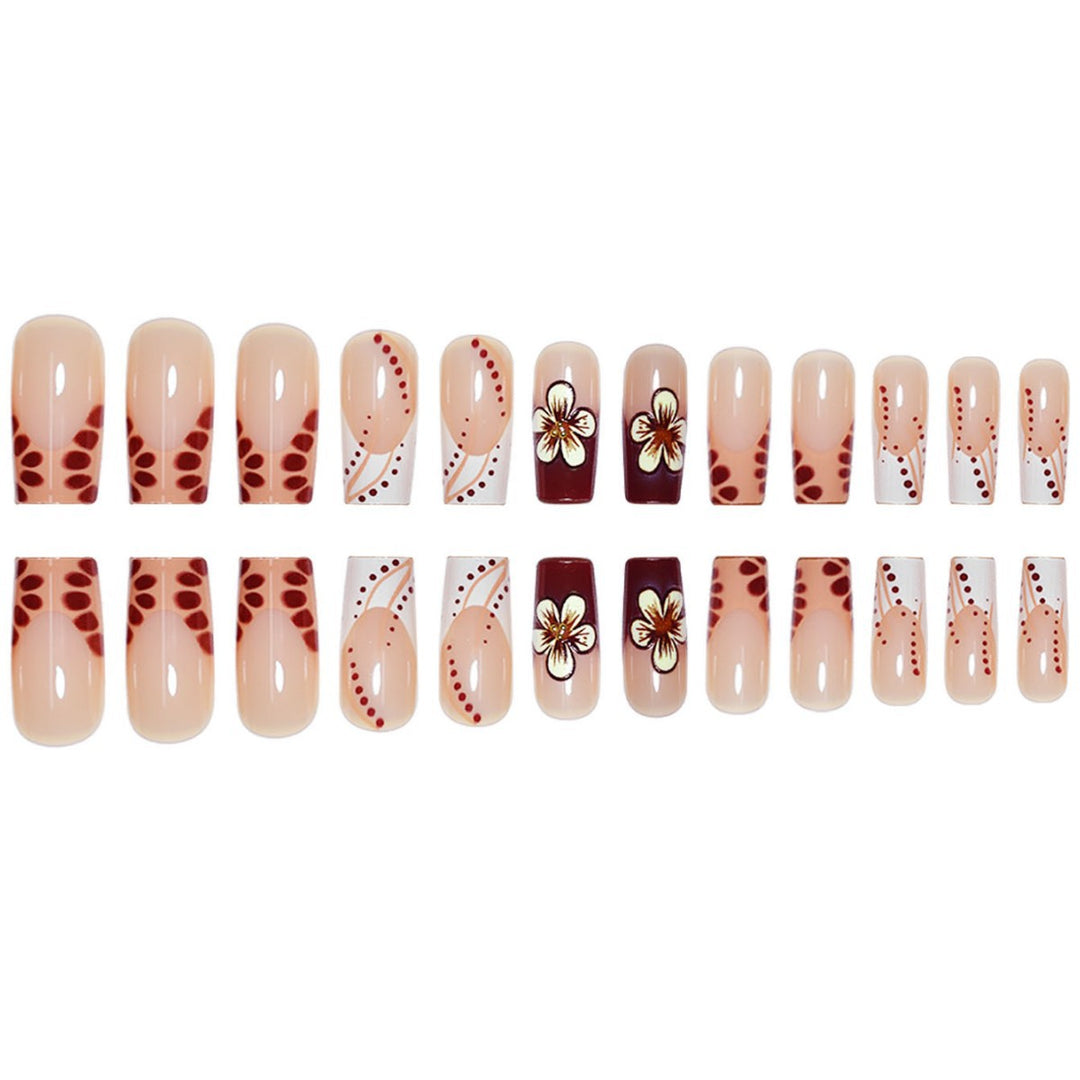 Floral Design Sculpted Press-On Nails Kalsten