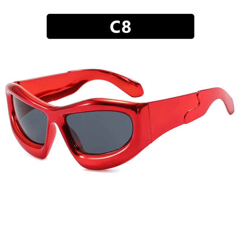 Women's sporty sunglasses with protective UV filter and thick frame Kalsten