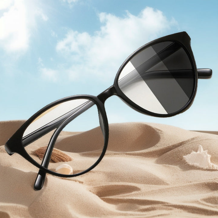 Women's trendy light-sensitive cat-eye glasses Kalsten