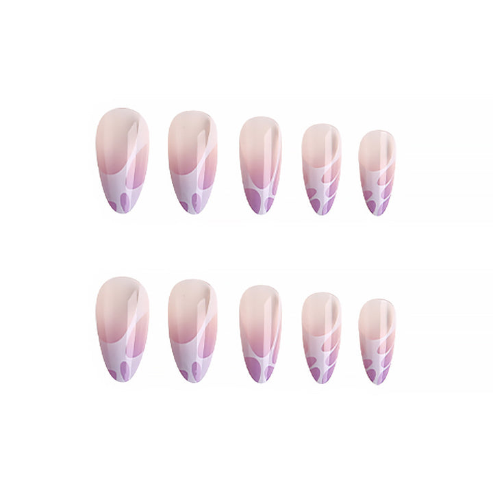 Artistic nail tips with elegant pattern Kalsten