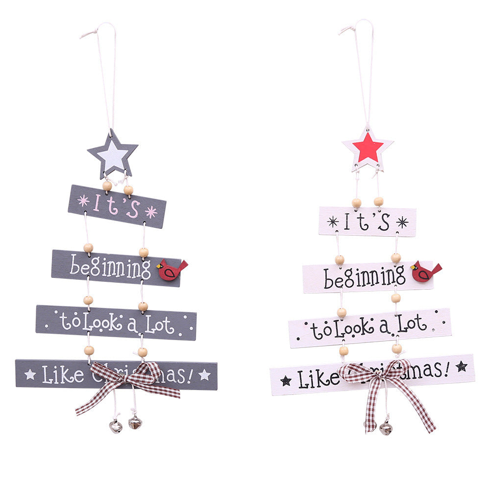 Decorative wooden sign with Christmas greeting Kalsten