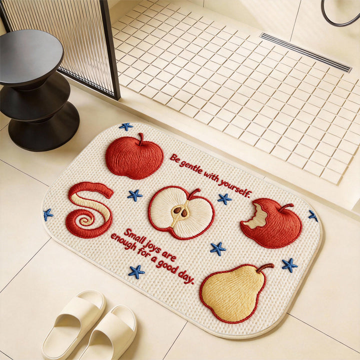 Whimsical Cat-Themed Bath Mat Kalsten