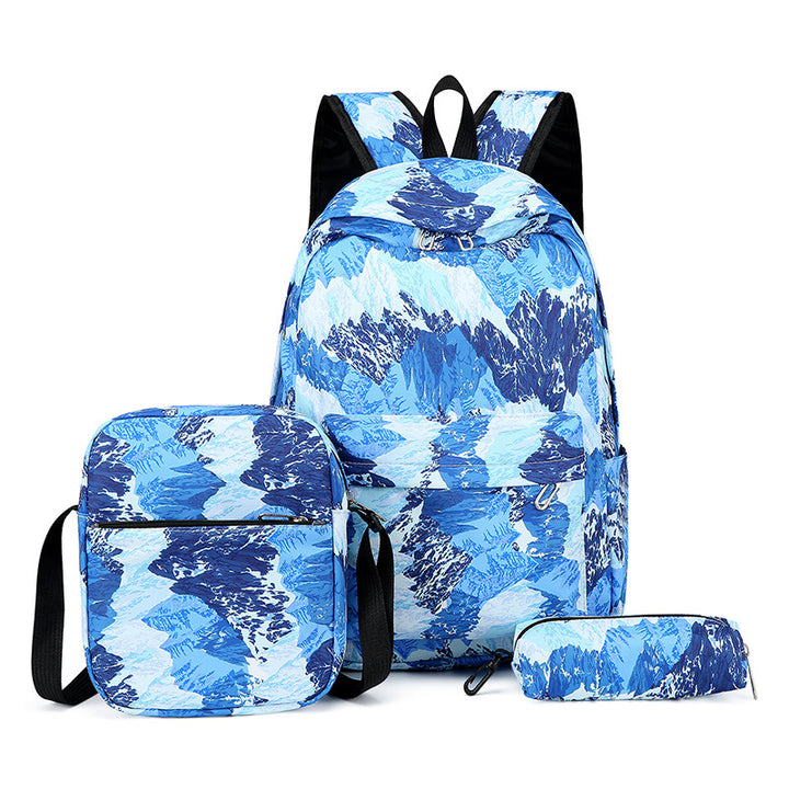 Stylish backpack with matching crossbody bag and pencil case Kalsten