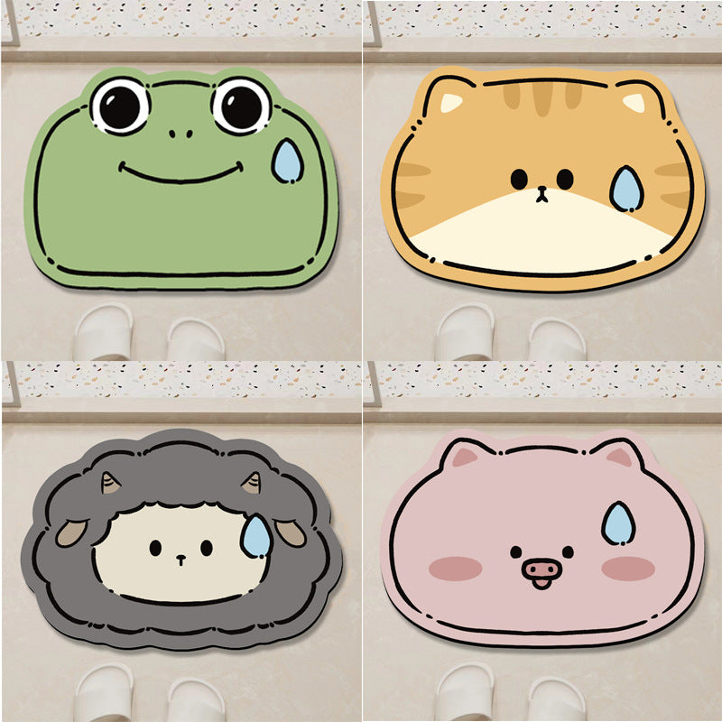 Cartoon Sheep Bath Mat Kalsten