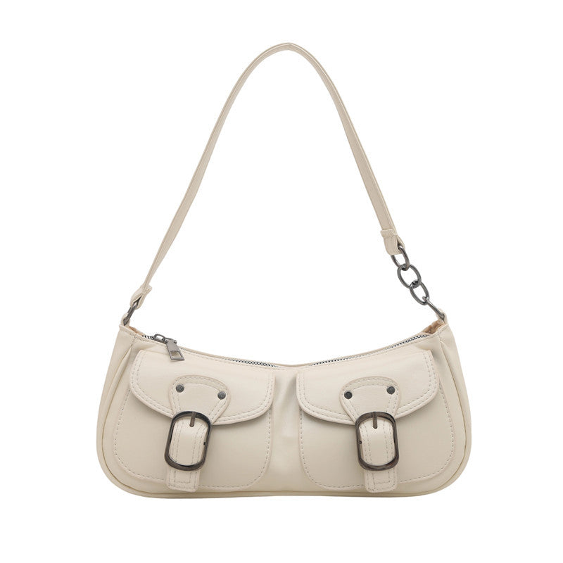 Stylish Dual Pocket Shoulder Bag Kalsten