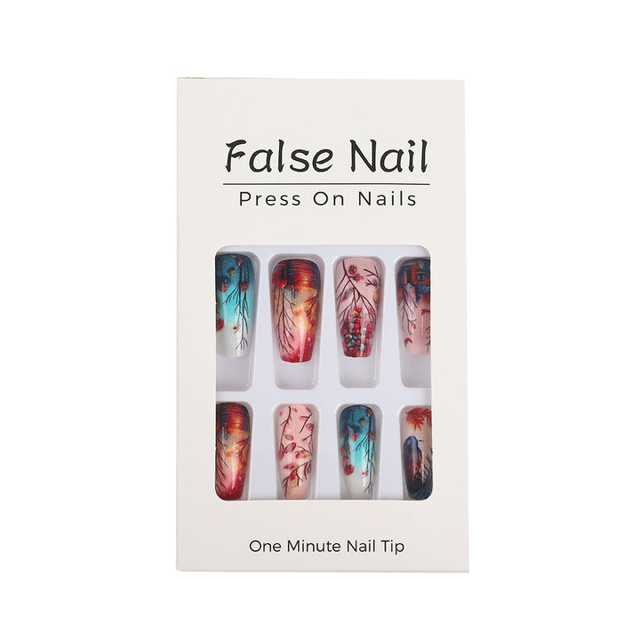Creative artificial nails with floral and artistic patterns Kalsten