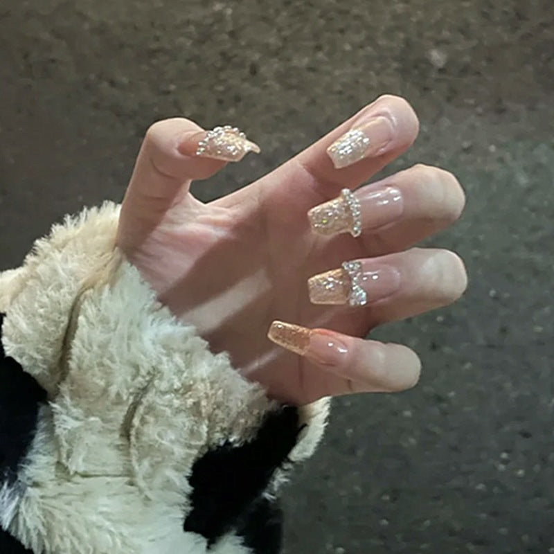 Luxury Glittered Press-On Nail Art Kalsten