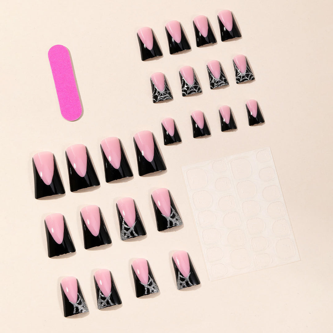 Gothic-Inspired 3D Acrylic Nail Art Extensions Kalsten