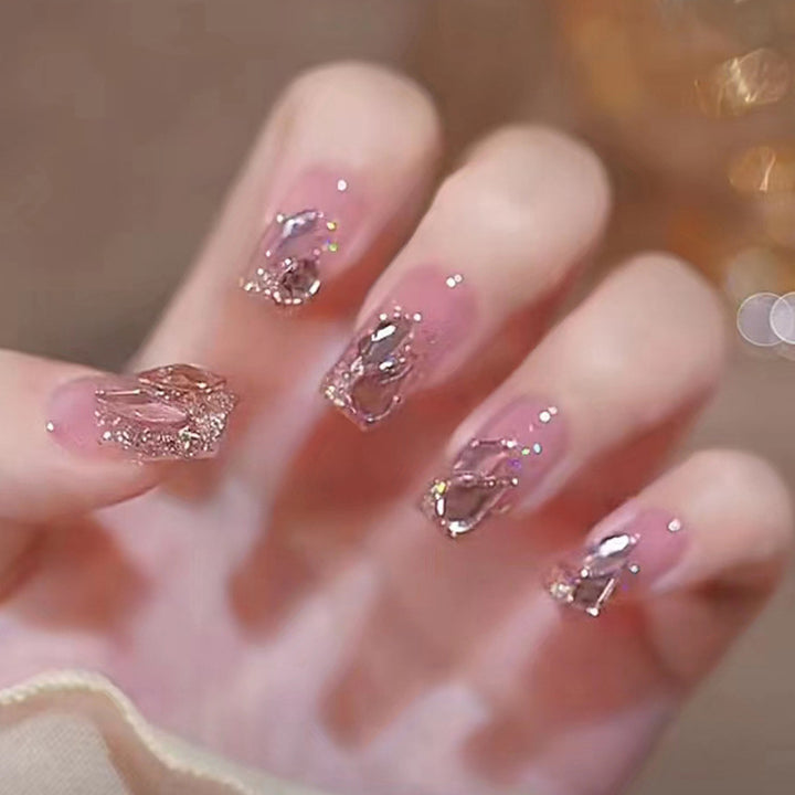 Decorative Floral Press-On Nail Art Set Kalsten