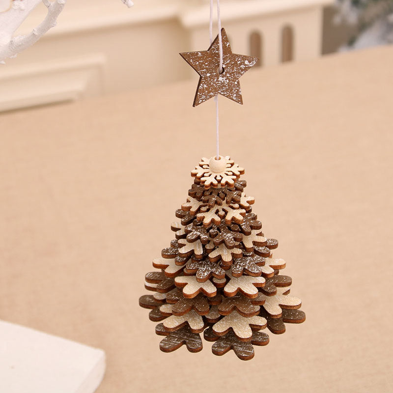Elegant Wooden Star Ornament Kalsten