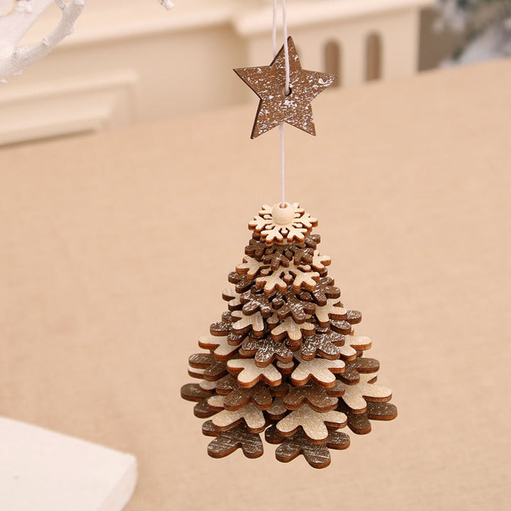 Elegant Wooden Star Ornament Kalsten