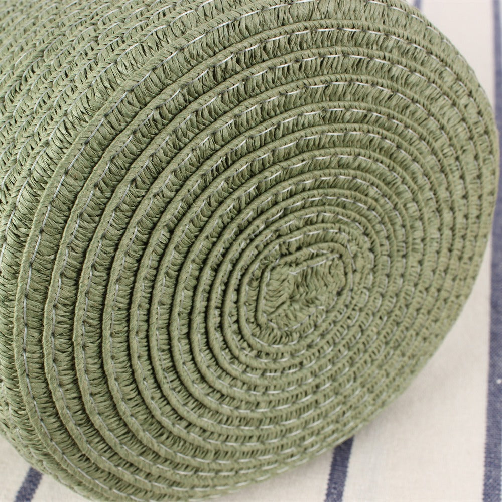 Handbag Made of High-Quality Woven Natural Material with Innovative Closure Kalsten