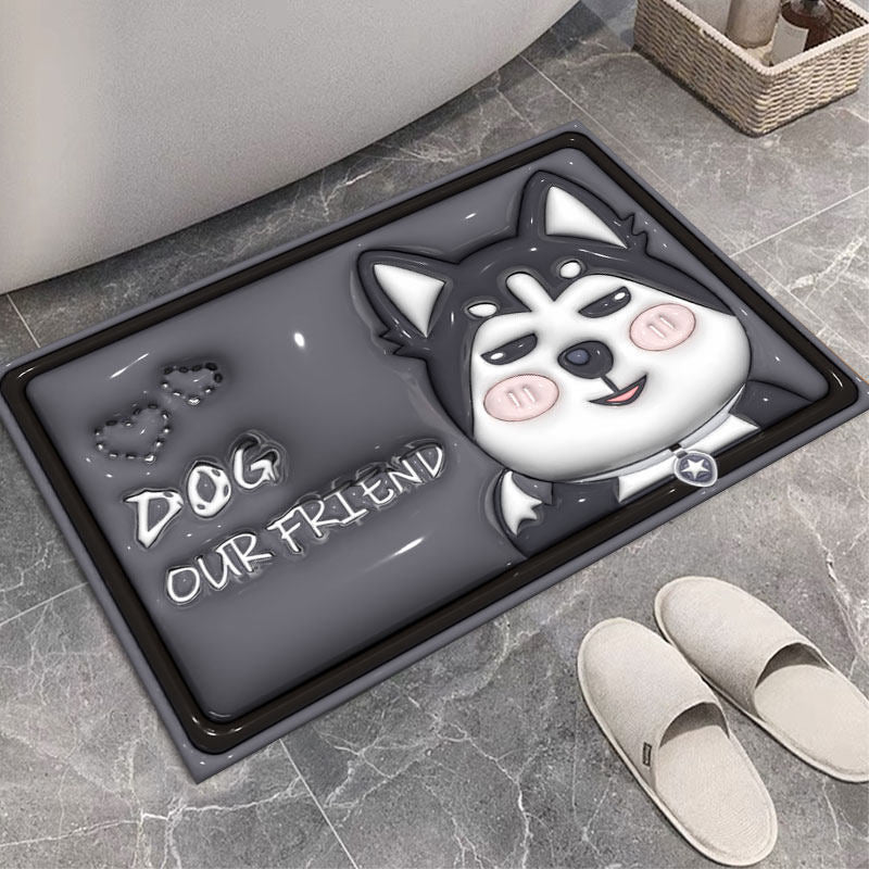 Soft Paw Print Bath Mat Kalsten