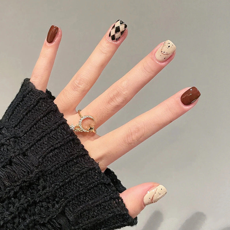 Themed Nail Art Press-On Nails with Cute Character and Bow Designs Kalsten